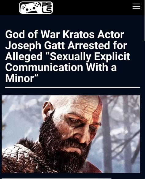 joseph gatt god of war|God of War Kratos Actor Joseph Gatt Arrested for。